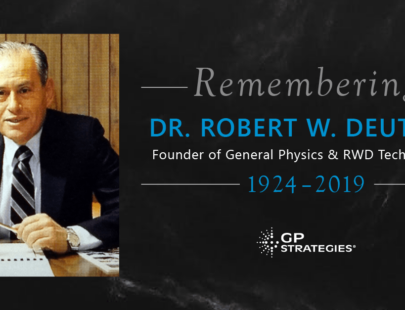 A Tribute to Dr. Robert W. Deutsch
