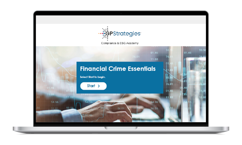 Compliance & ESG Financial Crime Essentials course screen shot