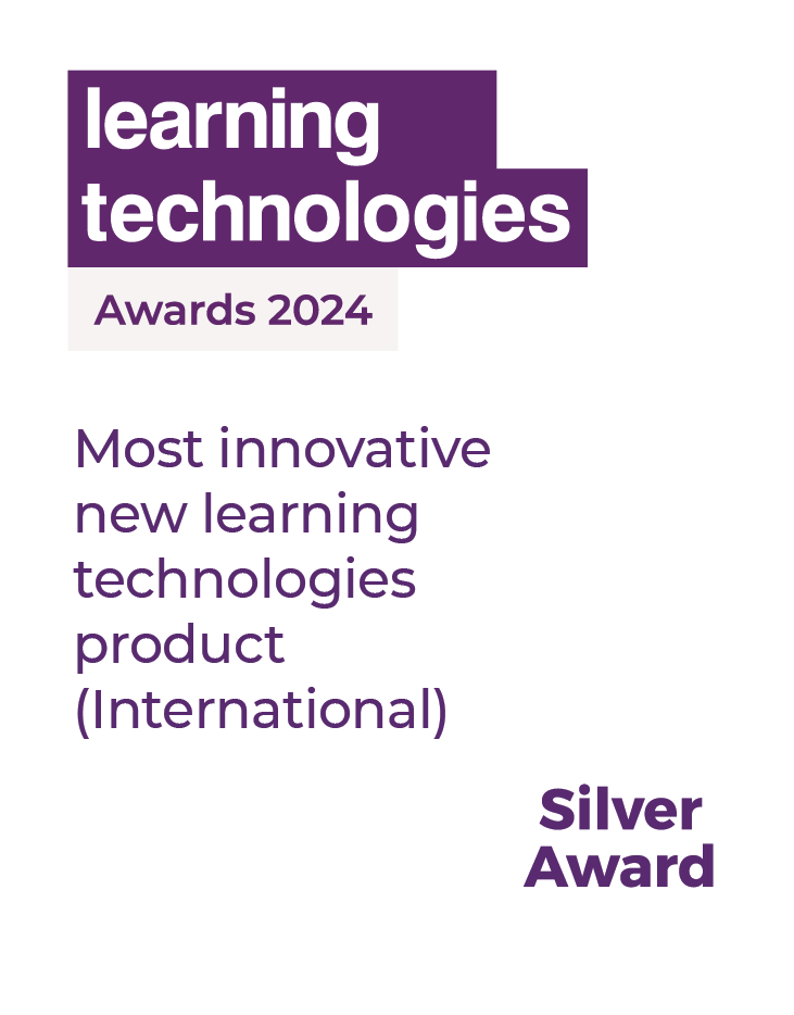 LT24 Award Silver-WHITE-Most innovative new learning technologies product (International)