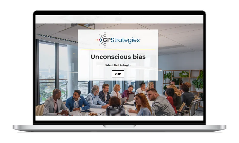 Compliance & ESG Unconscious Bias course screen shot
